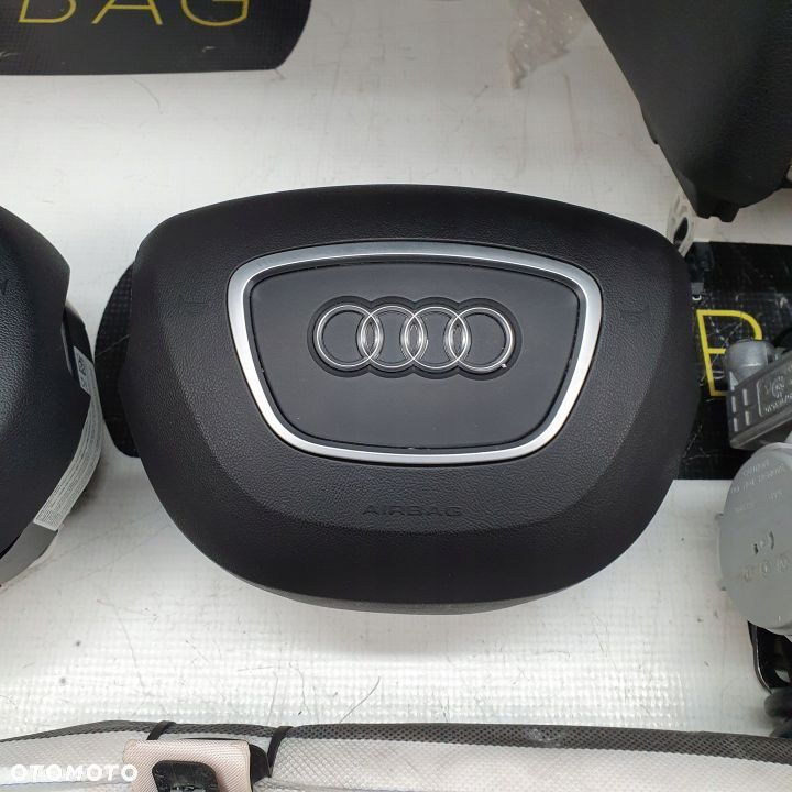 AUDI Q5 8R LIFT DESKA ROZDZIELCZA KONSOLA KOKPIT PULPIT PODUSZKI AIRBAG AIR BAG PASY KIT SET - 9