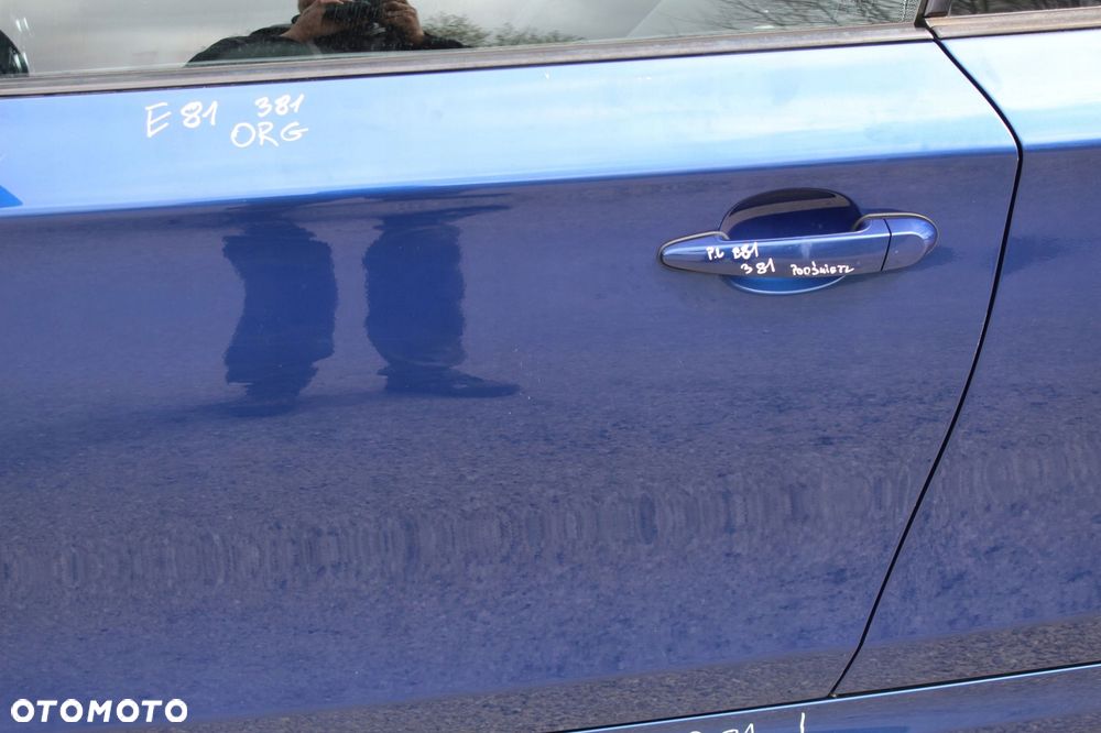 DRZWI LEWY PRZÓD BMW E81 E82 E88 381 LE MANS BLAU - 3