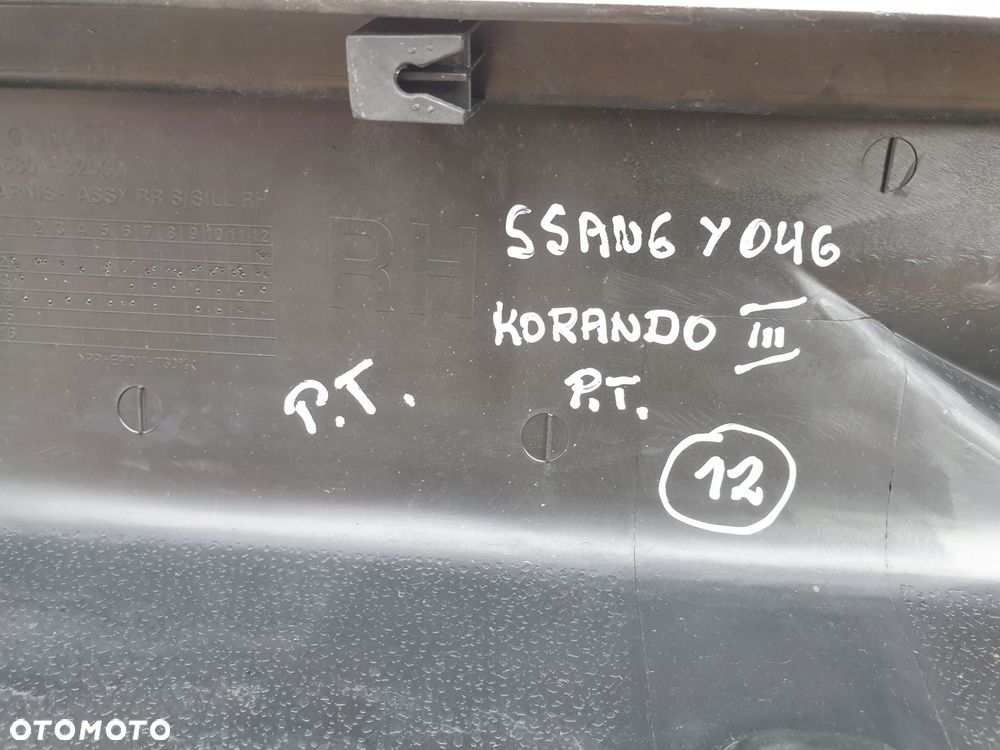 SsangYong Korando III sports LISTWA PROGOWA prawa - 4