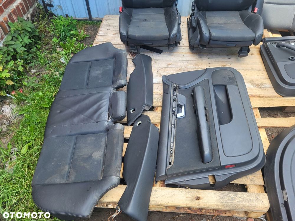 fotele + boczki speed kanapa audi a4 b6 s line pół skóra komplet - 2