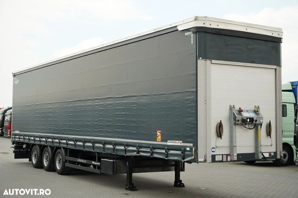 Schmitz Cargobull / CORTINĂ / MEGA / PUNȚĂ RIDICATĂ / PUNȚI SAF / ACOPERIȘ RIDICAT / PRELATĂ ARMATĂ - 1