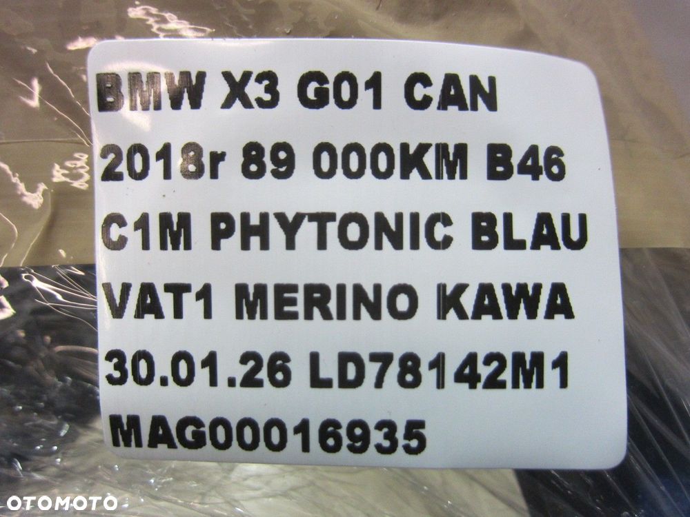 BMW X3 G01 G02 MOCOWANIE BŁOTNIKA LEWA STRONA C1M PHYTONIC BLAU 41357475803 - 15
