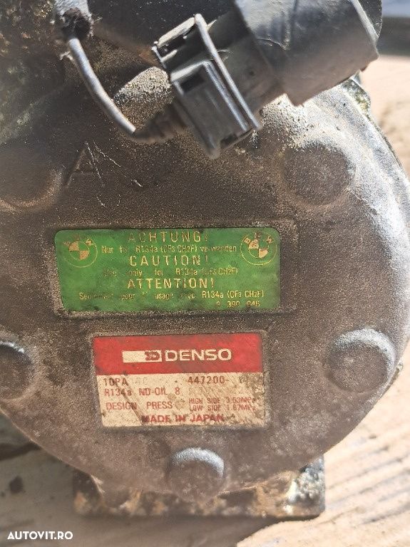 Compresor clima ac aer conditionat Denso Original BMW E34 E36 64528391135 447200-3214 - 5