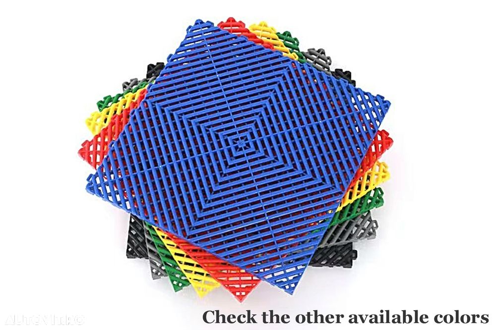 Pardoseala Modulara Ventilata pentru Garaj Depozit Gri Inchis - 2