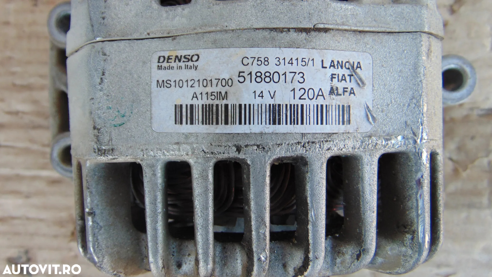 Alternator Fiat 1.3 Panda tipo 500 500c 500x 500l punto evo doblo lancia ypsilon alfa romeo 1.3 ope - 2