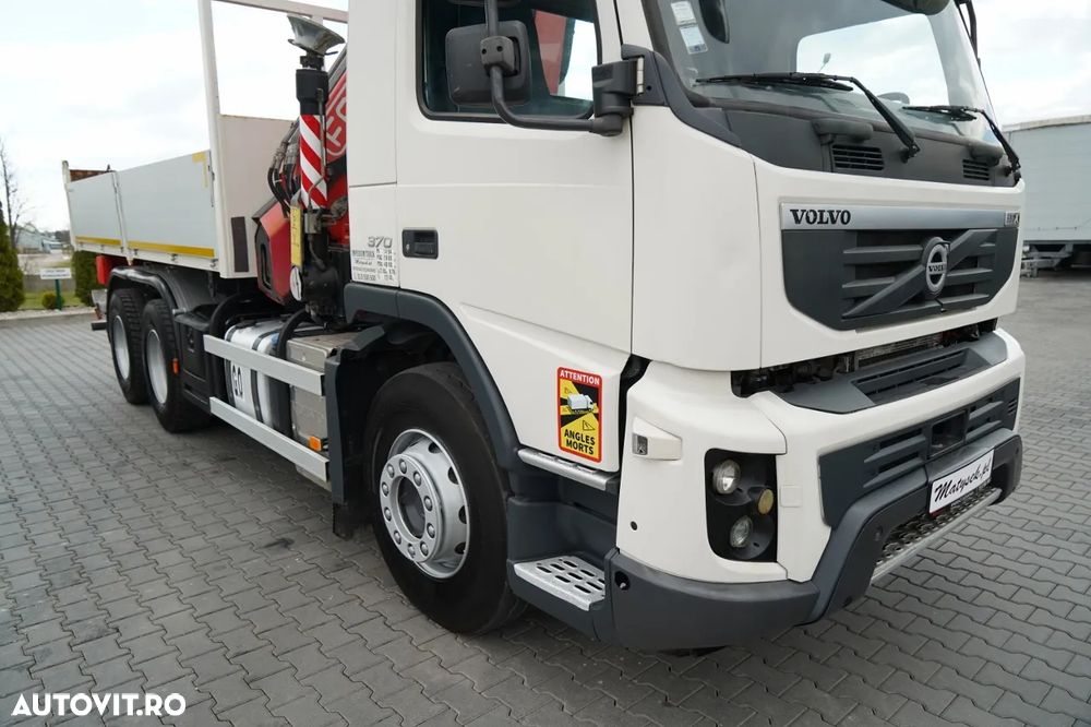Volvo FMX 370 / 6X4 / TIPPER + FASSI F165XP HDS / MAX. CAPACITATE DE RIDICARE 5200 KG / COMANDĂ RADIO / HAYON LATERAL HIDRAULIC - 14