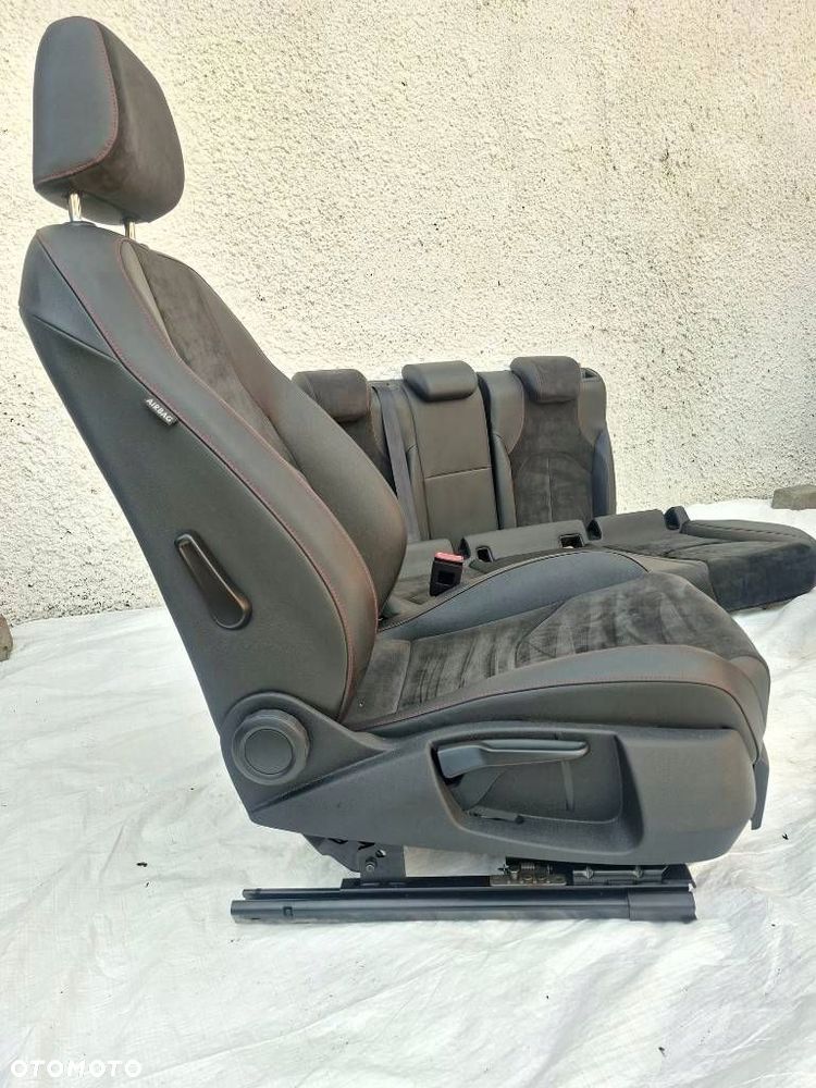 Seat Leon 5F FR Fotele Kanapa Komplet SKÓRA ALCANTARA BOCZKI DRZWI - 12