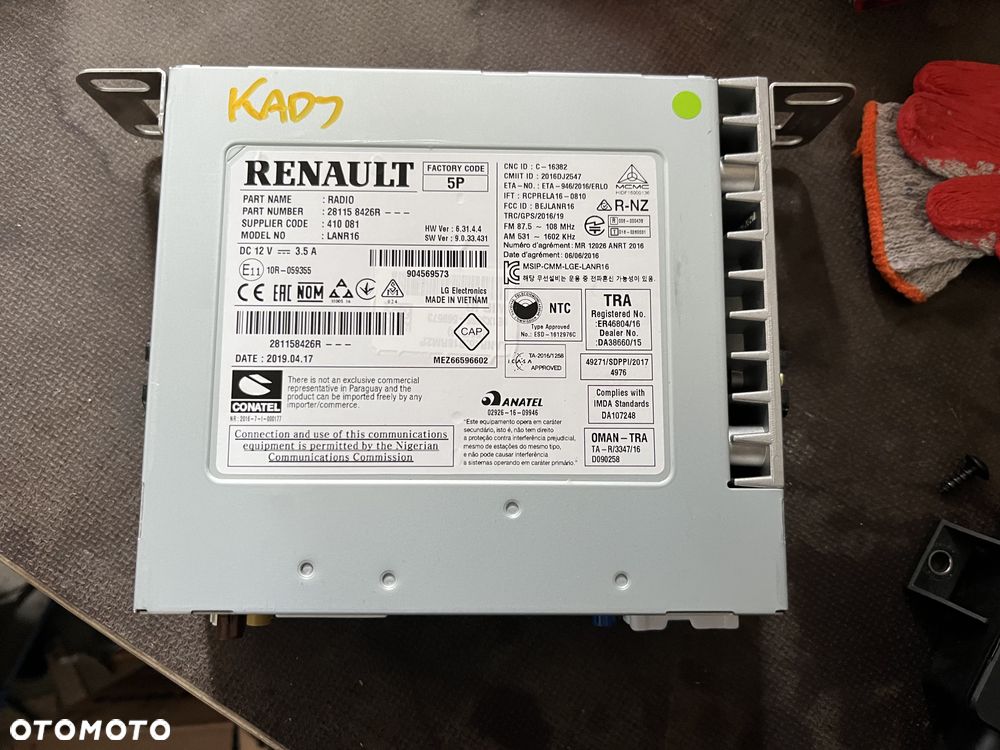 Radio (5) Renault Kadjar - 1