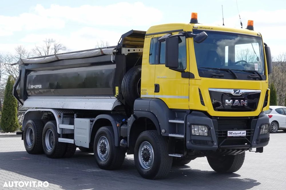 MAN TGS 41.460 / 8X8 / ​​​​BASCULĂ SPATE / MANUALĂ / HARDOX / KH-KIPPER / 2017 / - 15