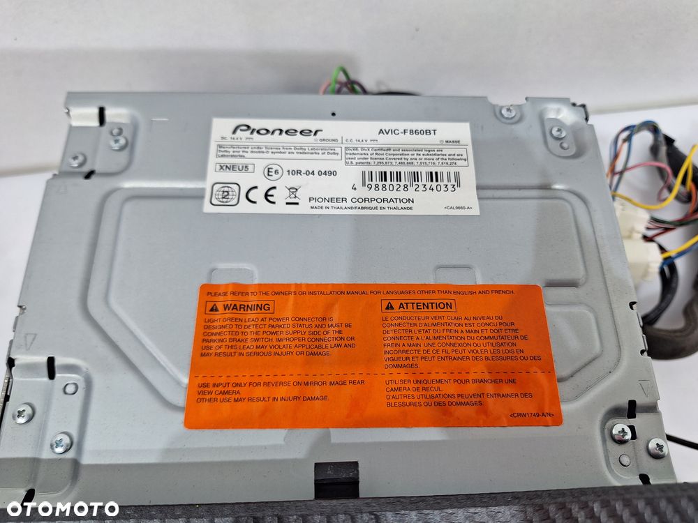 TOYOTA GT86 SUBARU BRZ FORESTER NAWIGACJA GPS PIONEER AVIC-F860BT - 7