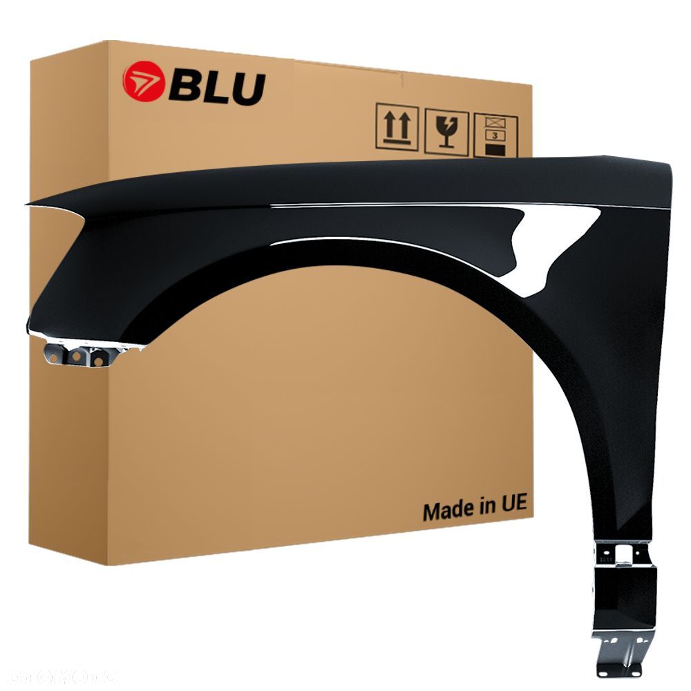 BLU Błotnik AUDI A3 8P lift LZ9W lewy czarny 08-12 przód EbonySchwarz - 1
