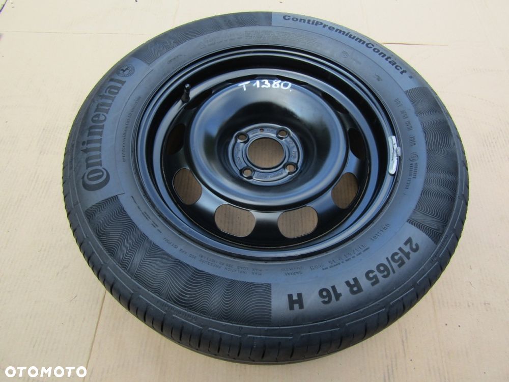 1x Felga Koło Zapasowe Dojazdowe 16 Peugeot 2008 II 6,5j 4x108 ET32 215/65 - 3