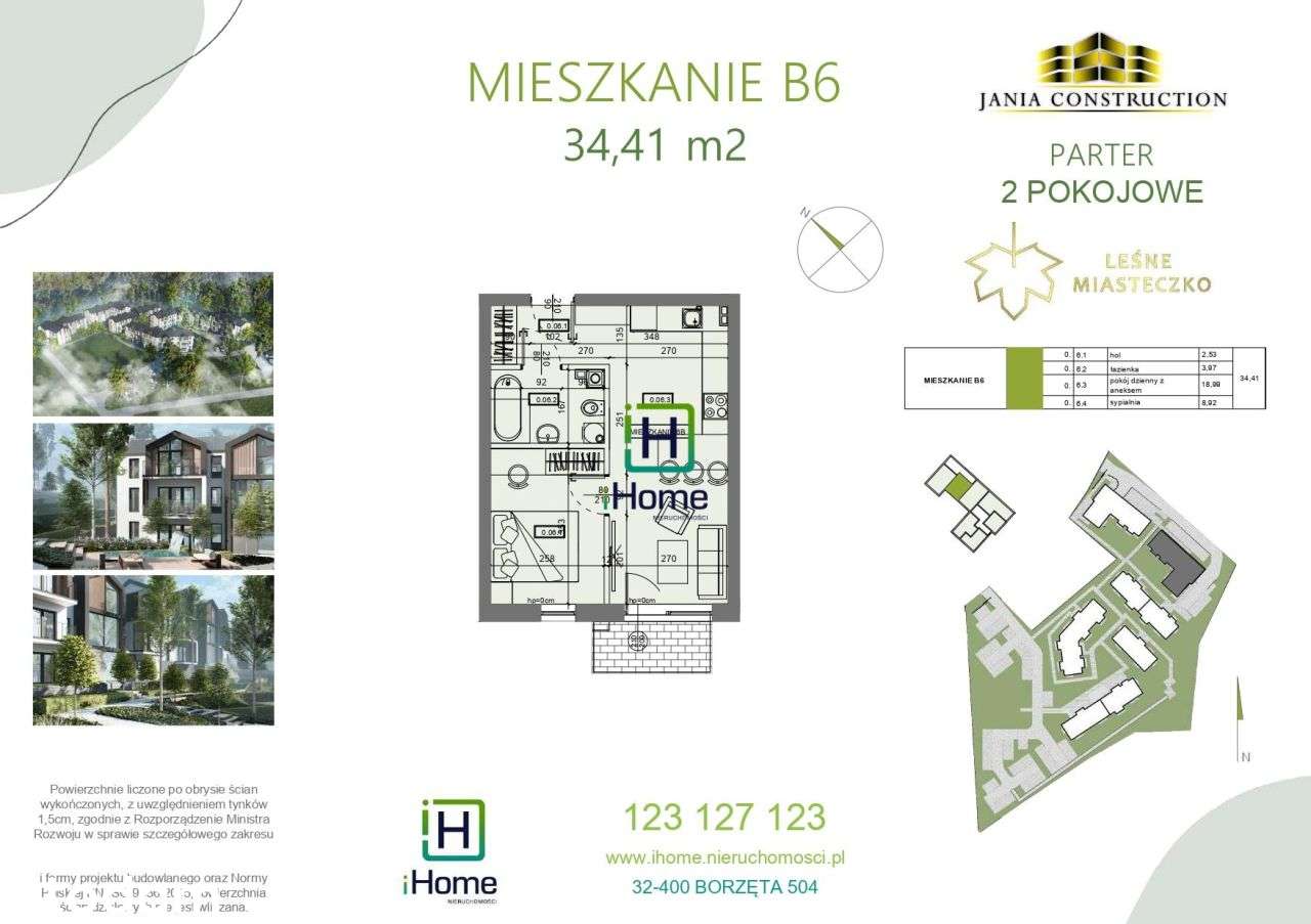 3-pok.| mieszkanie w Osieczanach koło Myślenic
