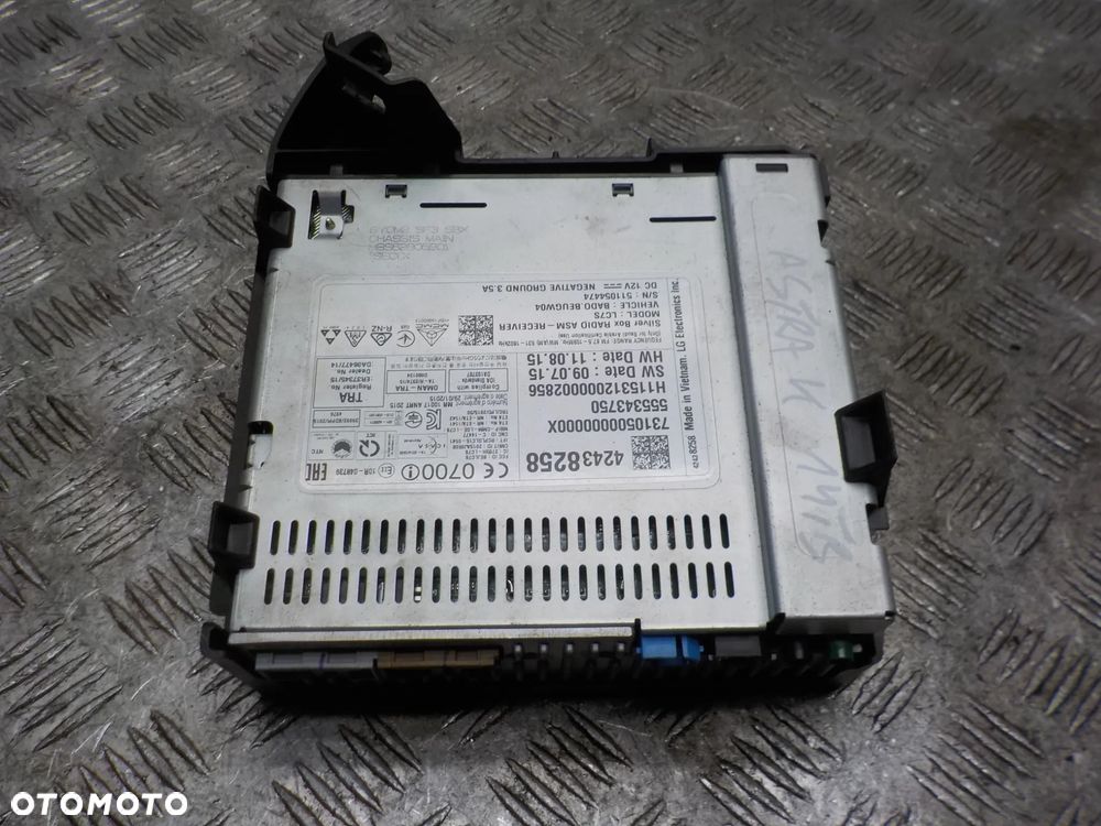 OPEL ASTRA K MODUŁ RADIA NAWIGACJA  555343750 - 1