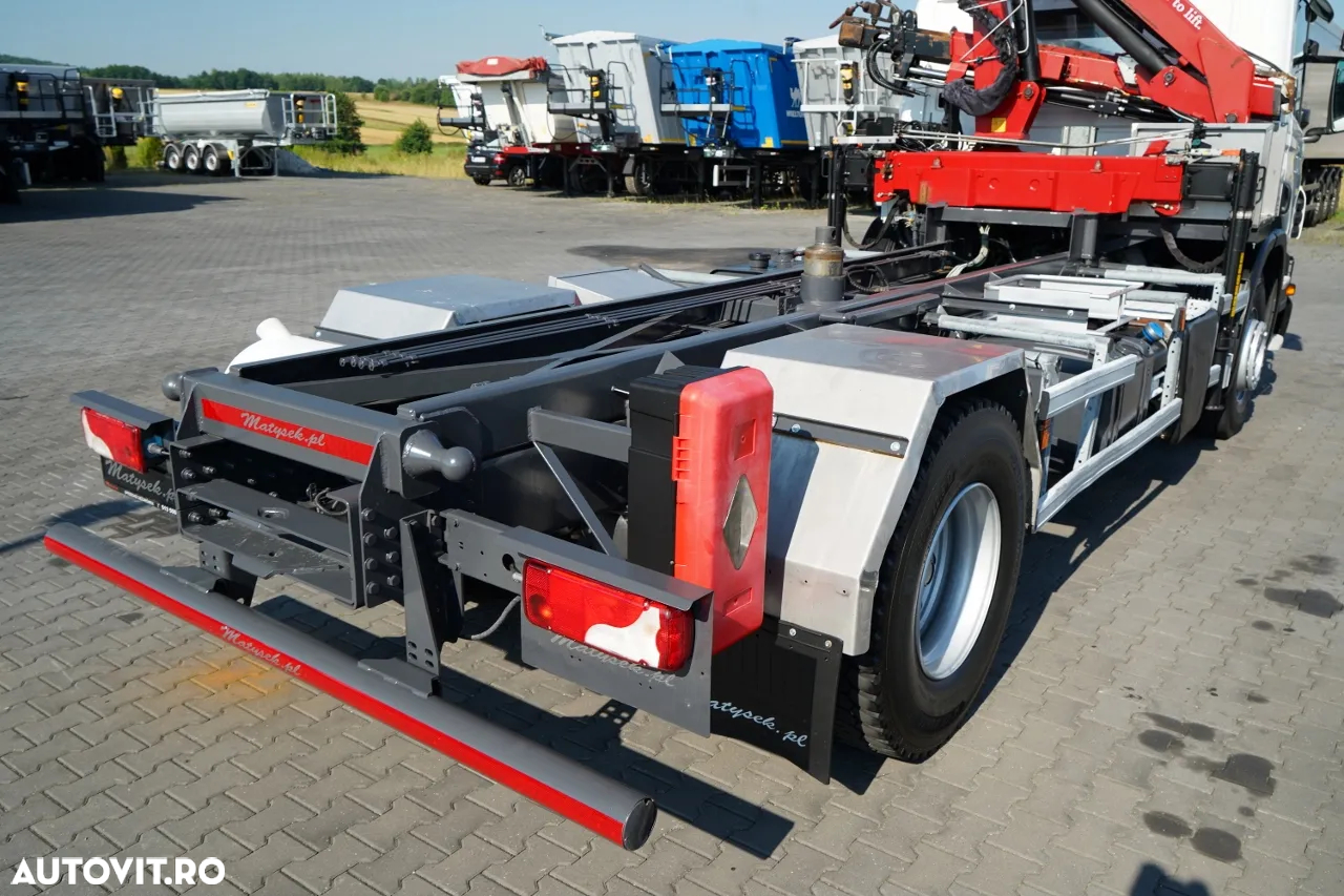 Scania P 280 / 4X2 / CILINDRU BASCUNĂ / + HMF 635 HDS / CAPACITATE DE RIDICARE 1.500 KG / EXTENSIE MAXIMĂ 7 M / RADIOCOMANDĂ / EURO 6 - 15