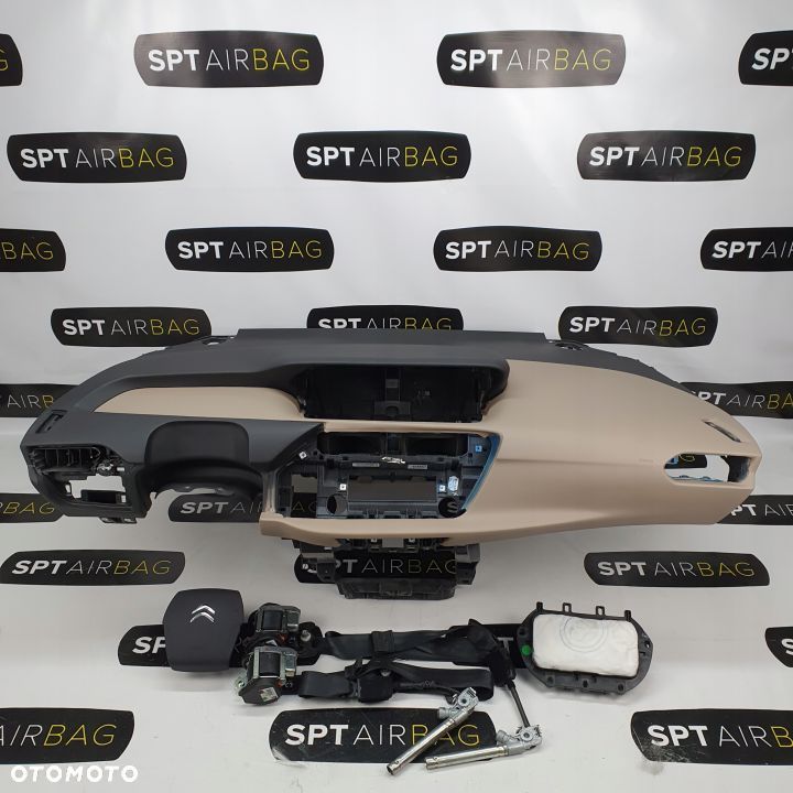 CITROEN C4 PICASSO DESKA ROZDZIELCZA KONSOLA KOKPIT PULPIT PODUSZKI AIRBAG AIR BAG PASY KIT SET - 1