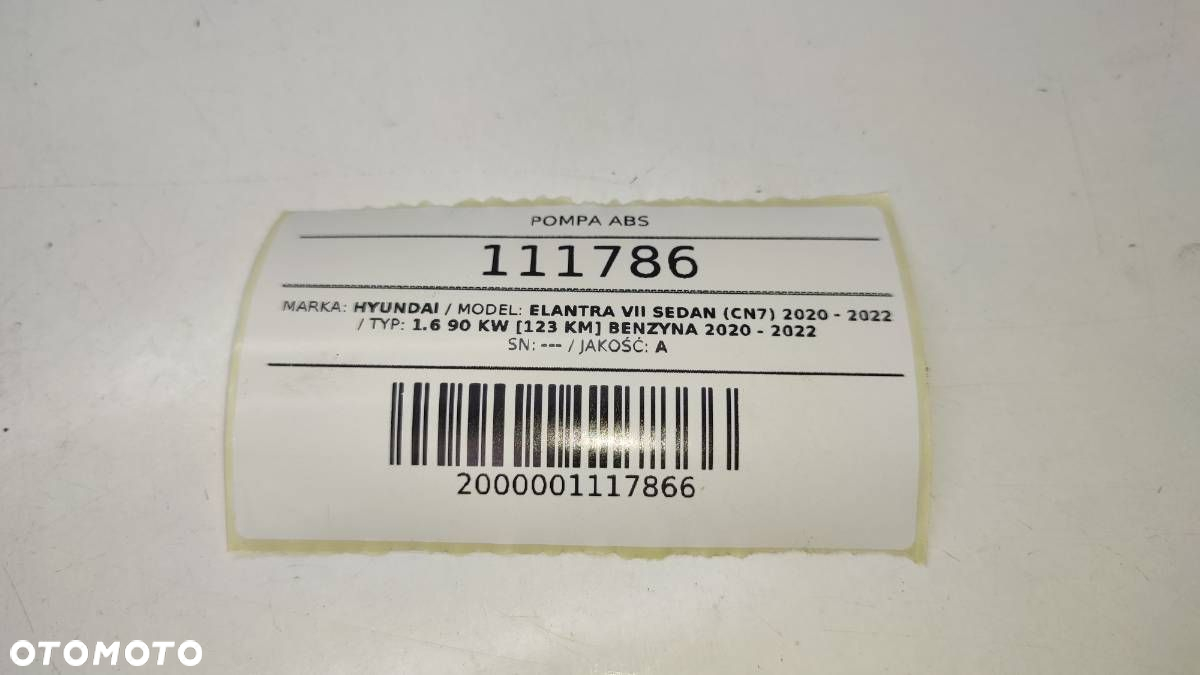 POMPA ABS 58900-AA800 HYUNDAI ELANTRA VII 1.6 2023 - 10