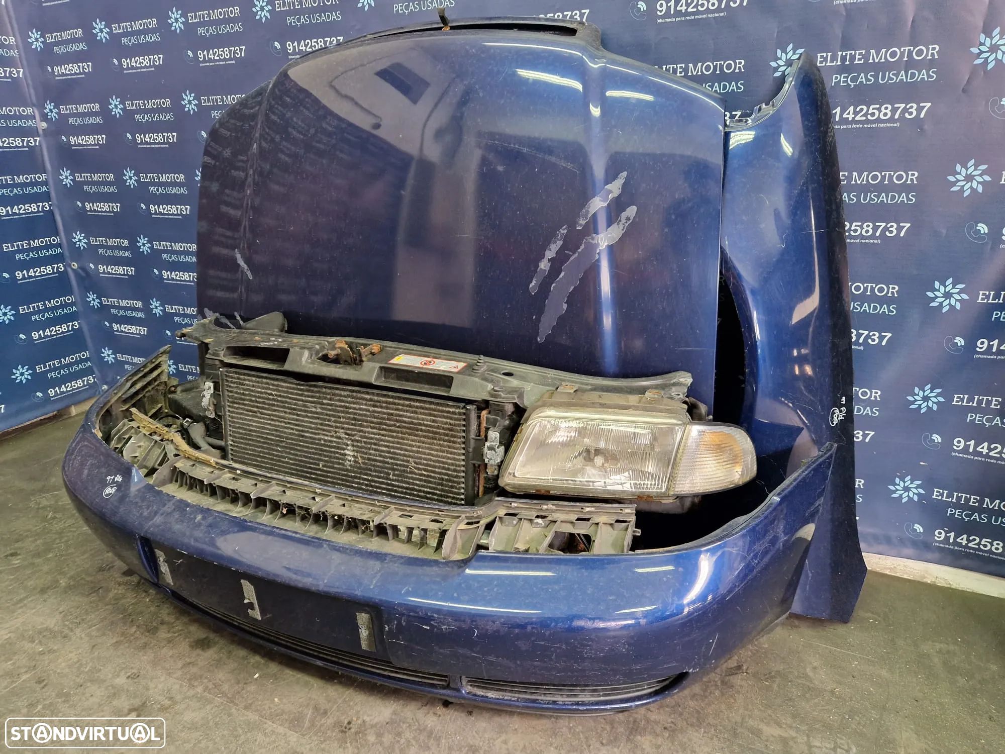Frente completa usada AUDI A4 B5 1.9 TDI capot parachoques guardalamas oticas radiadores - 1