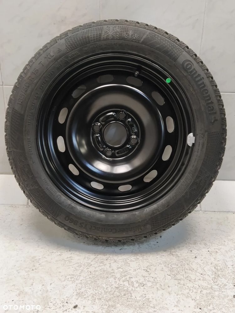 FORD 6Jx15 ORYGINALNE FELGI STALOWE R15 ET37.5 4X108 OPONY CONTINENTAL 185/60 KOŁA ZIMA BIEŻNIK ok 8.70mm - 3