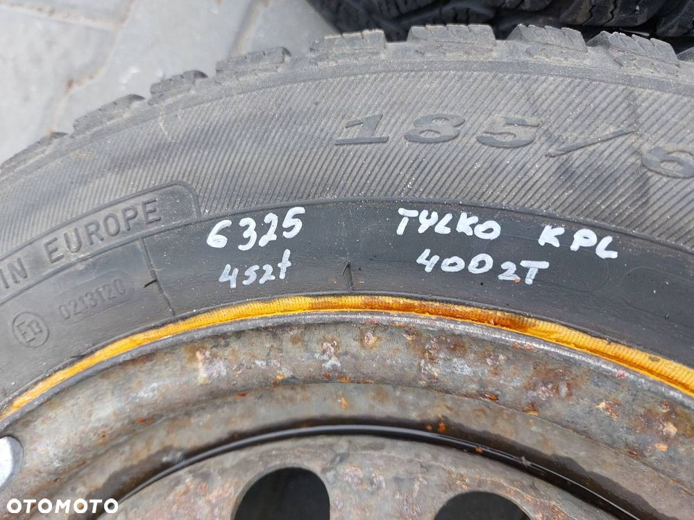 KOŁA KOMPLET FELGI OPONY ZIMOWE 4x100 FI54,1 185/65R14 165/70R14 - 3