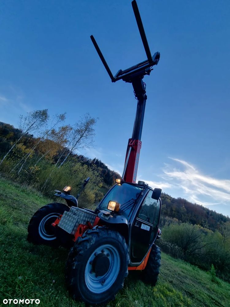 Manitou 523 MonoUltra Ładowarka teleskopowa 5m 2,3 tony Posuw wideł Hydr. łyżka Klima 2x kamera PERKINS z Komuny Norweskiej! Jak Nowa 3136 mtg Zero luzów wycieków SERWISY DEKRA - 33