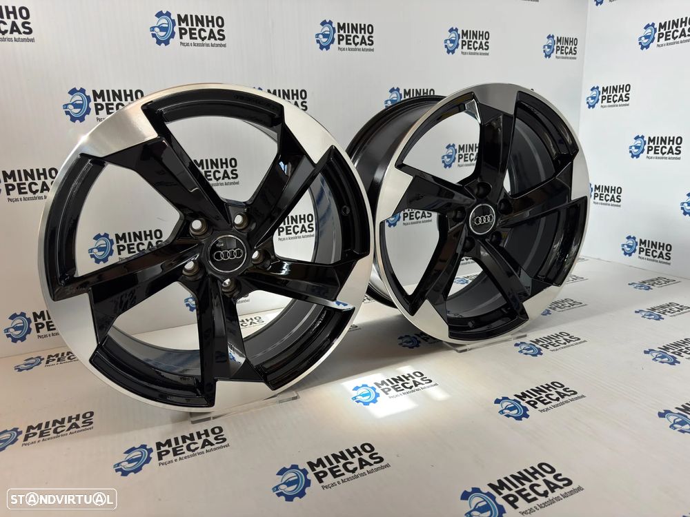 Jantes Look Audi RS3 em 18 (5x112) pretas e polidas - 3