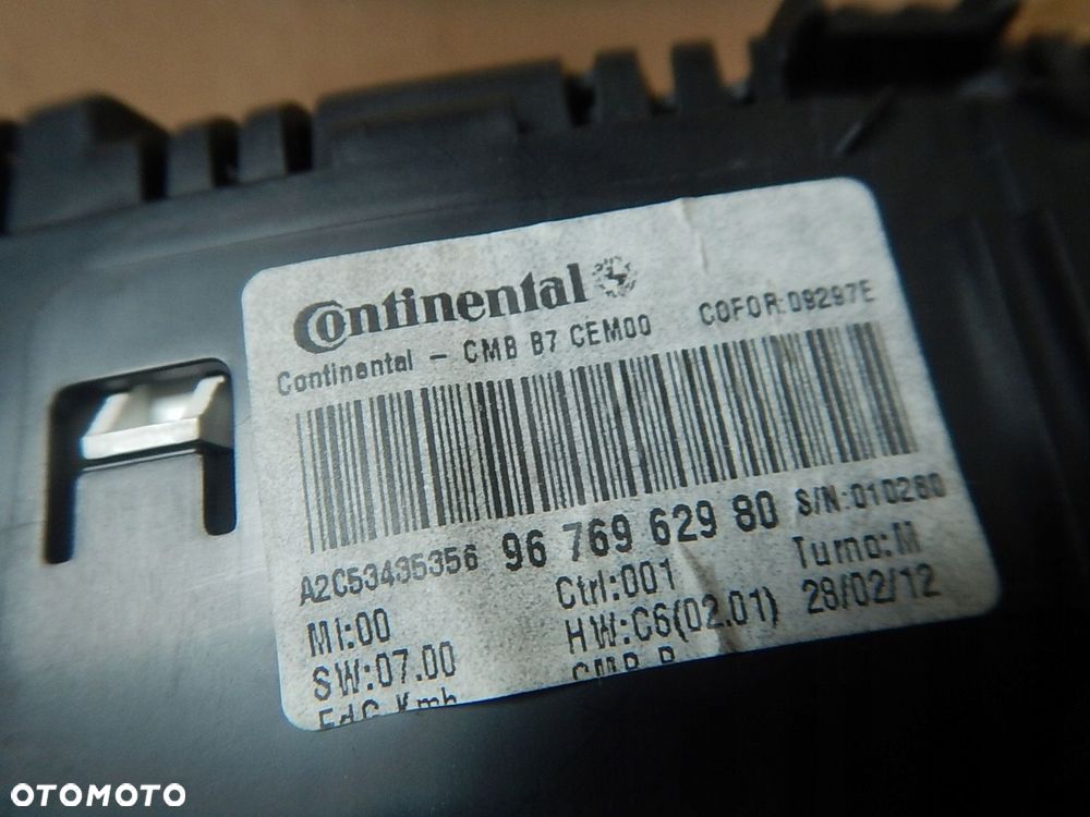 LICZNIK ZEGARY CITROEN C4 II B7 10- 9676962980 EUROPA - 6