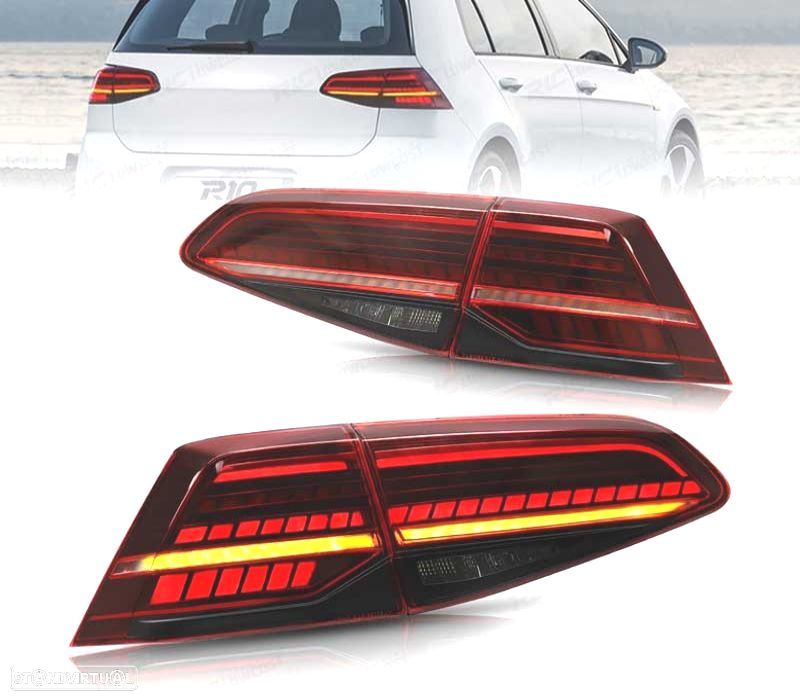 FAROLINS VOLKSWAGEN VW GOLF 7 7.5 12-20 LOOK 7.5 RETROFIT INDICADOR DINAMICO - 1