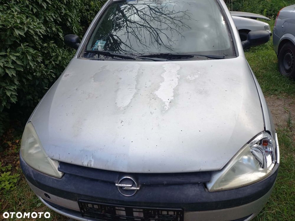 części OPEL CORSA C hatchback 3drzwi 1.0 benzyna 2002r. Srebrny maska drzwi zderzak klapa fotele - 8