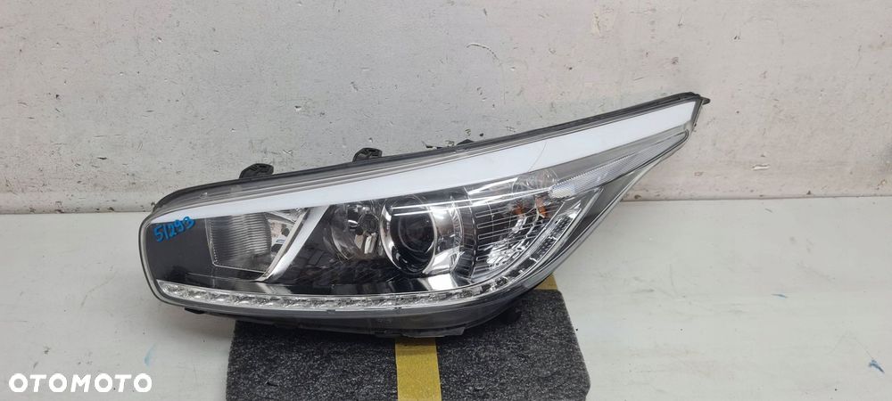 kia ceed ii lampa lewa reflektor soczewka h7+h7+led eu - 1