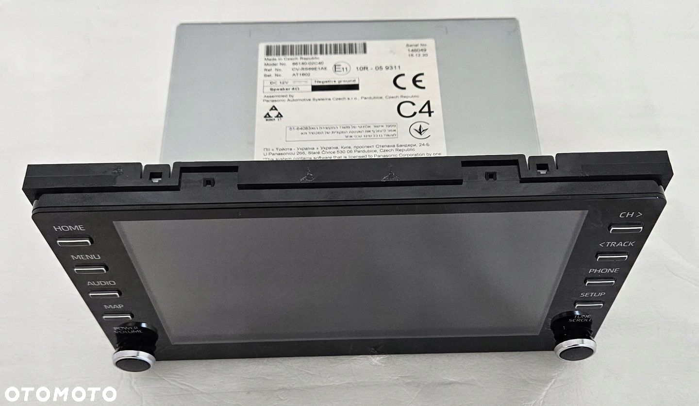 PANEL STEROWNIK NAWIGACJI RADIO WYŚWIETLACZ TOYOTA COROLLA E21 XII 2018- - 6