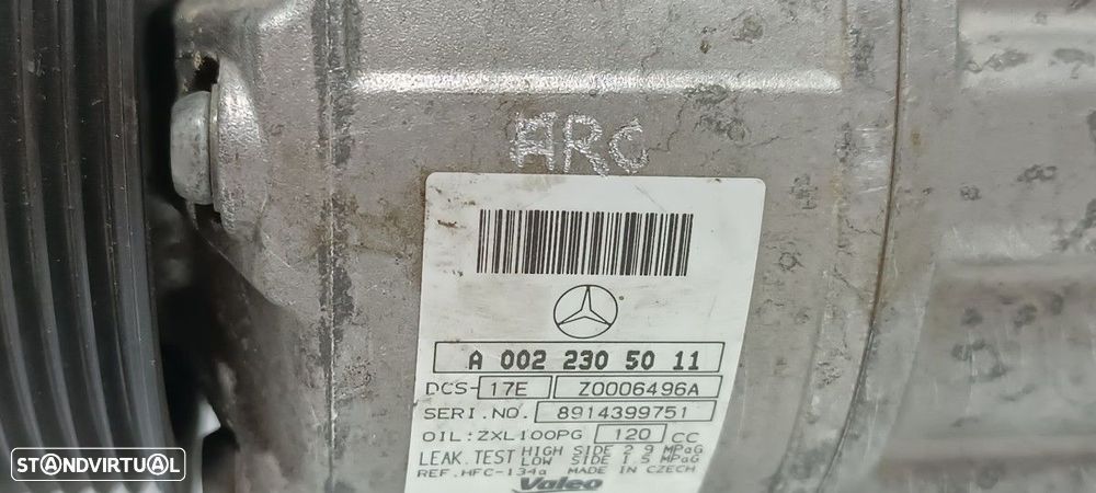 COMPRESSOR DE AR CONDICIONADO MERCEDES CLASE C (W204) BERLINA C 200 CDI (204.007... - 5