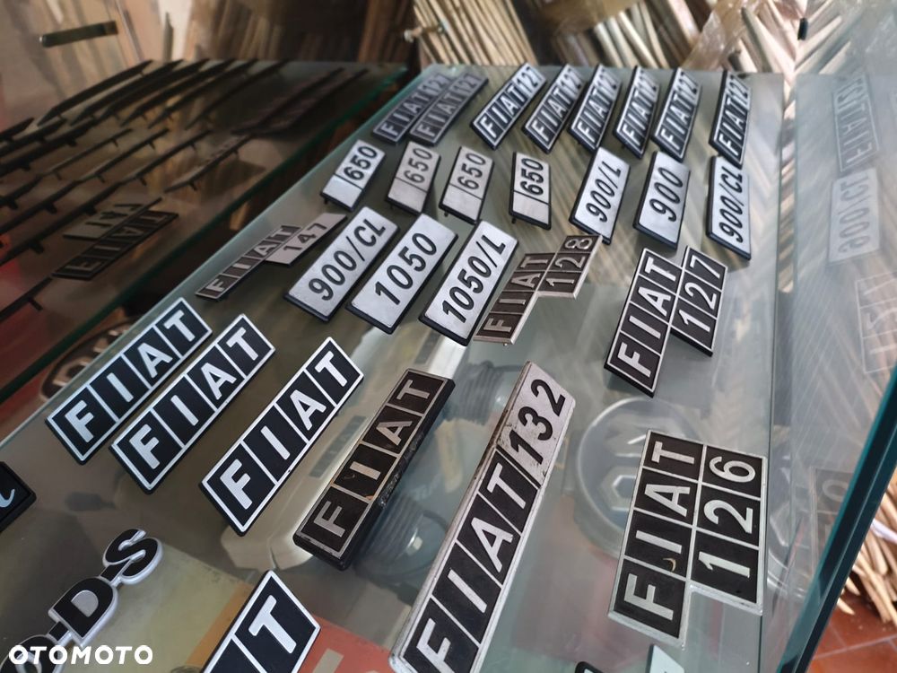EMBLEMATY FIAT LANCIA 126 125 127 131 uno panda ritmo 1100 1500 prisma oraz inne.... - 12
