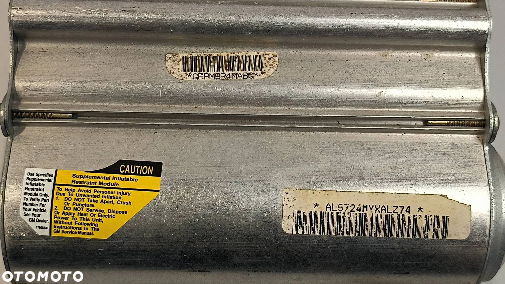 poduszka powietrzna airbag kierownicy i pasażera, AL5724MYXALZ74 GEPM9R4MABG AB5723MYXANP97 GPGM9B3QAPM komplet Chevrolet Corvette C5, 2001r. - 3