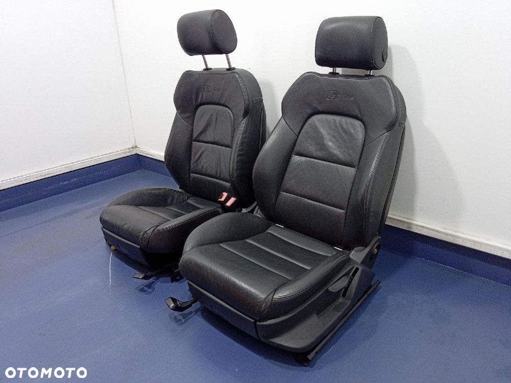 AUDI A3 8P 5D SPORTBACK FOTELE PRZÓD LEWY PRAWY S-LINE SKÓRA ANGLIK - 2