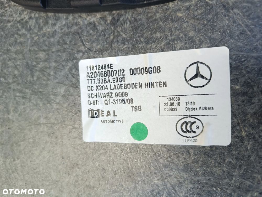 MERCEDES X204 GLK WYKŁADZINA PODŁOGA BAGAŻNIKA IDEALNA - 9
