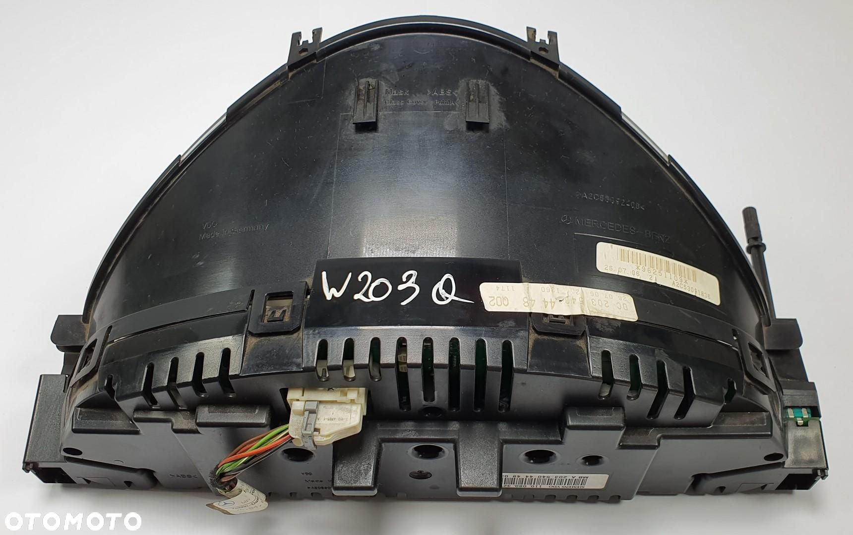 LICZNIK ZEGARY MERCEDES W203 2.5 V6 EUROPA 2035404448 - 4