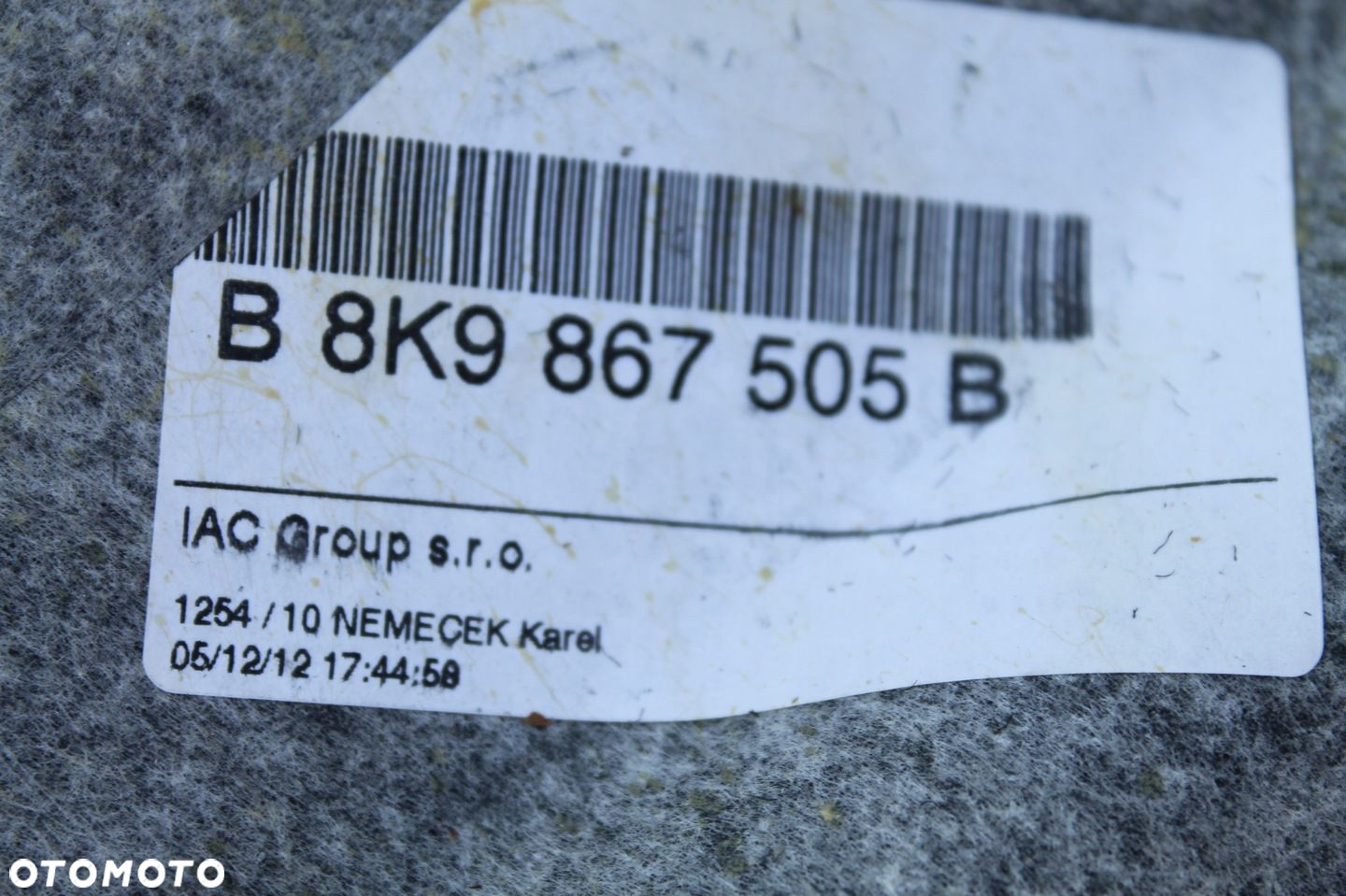 A4 B8 LIFT KOMBI PODSUFITKA PANORAMA KOMPLET SŁUPKI 8K9867505B 8K9867501A - 7