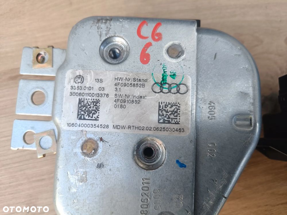 AUDI A6 C6 RYGIEL BLOKADA KOLUMNY KIEROWNICZEJ ELV KOMPLET DO ZAKODOWANIA 4F0905852B - 2
