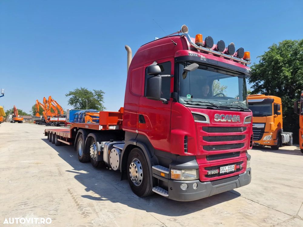 Scania V8 cu 500CP, 2011, 599.690km, 6x2 cu axa liftabila si viratoare, Cutie viteze automata, Anvelope 315/80R22,5 90% bune, Kit basculare, rezervor 600l, goarne, proiectoare, Carte identitate, rulat in Germania, PROMOTIE 28.900 EUR+Tva - 4