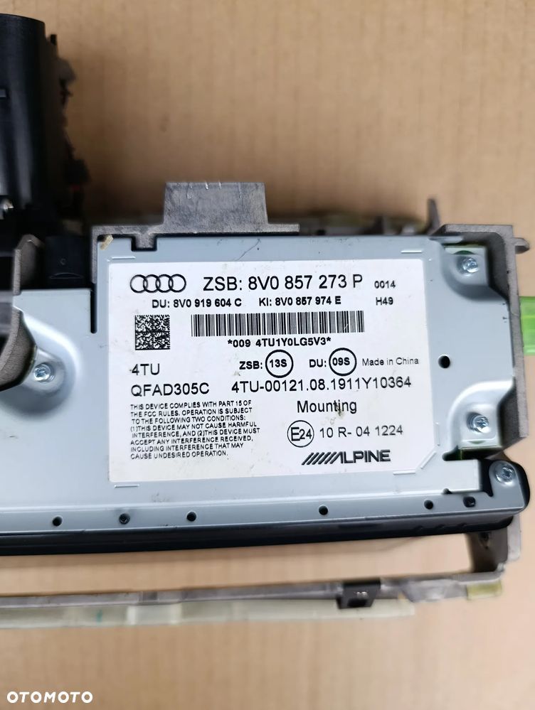 AUDI A3 8V EKRAN WYŚWIETLACZ MONITOR WINDA 8V0857273P - 5