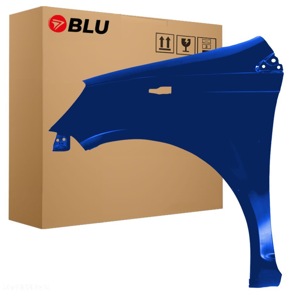 BLU Błotnik TOYOTA YARIS I 1 10XP 8P4 lewy niebieski 1999-2006 przód DarkBlau - 1