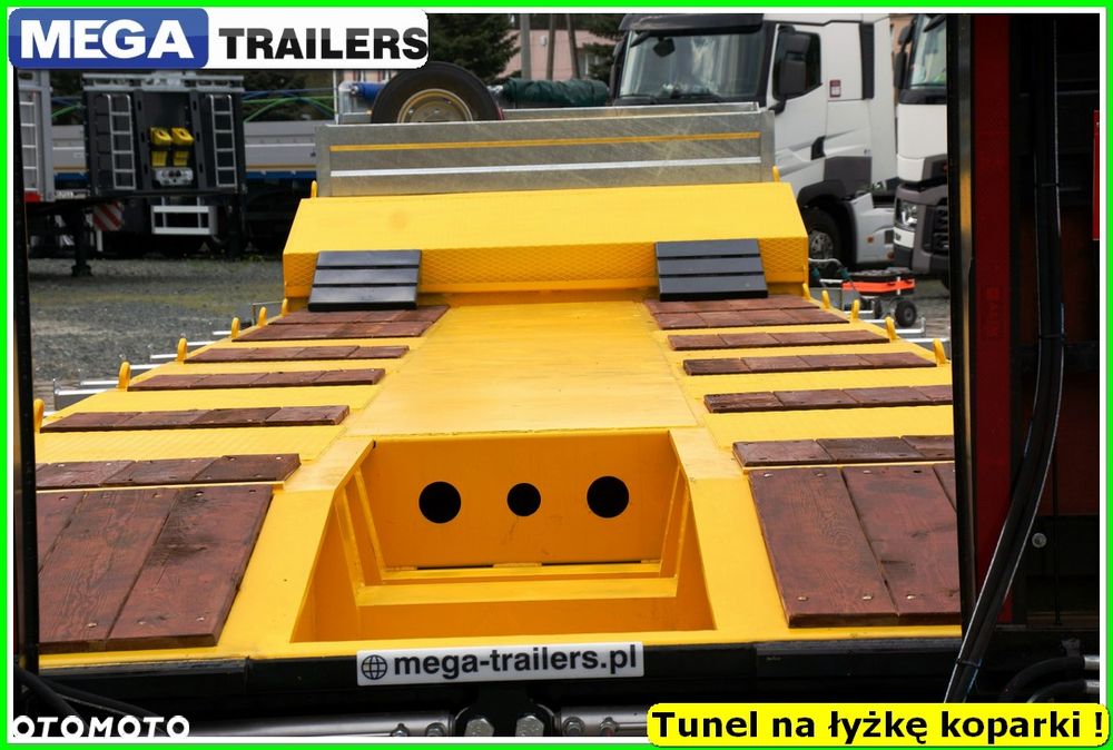 Mega Nisko podłoga 4 osie,  dł. 9,50 m, TUNEL na RAMIĘ KOPARKI !!! - 37