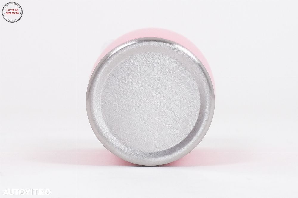 Cana Termoizolanta Otel Inoxidabil SS304 cu Capac Perete Dublu 590ml Roz- livrare gratuita - 2