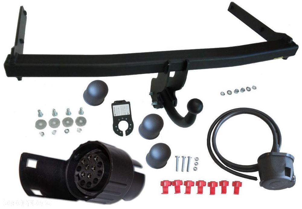 HAK HOLOWNICZY + 7PIN/13P VW VOLKSWAGEN JETTA 5 V 1K2 GOLF 5 KOMBI VARIANT - 2