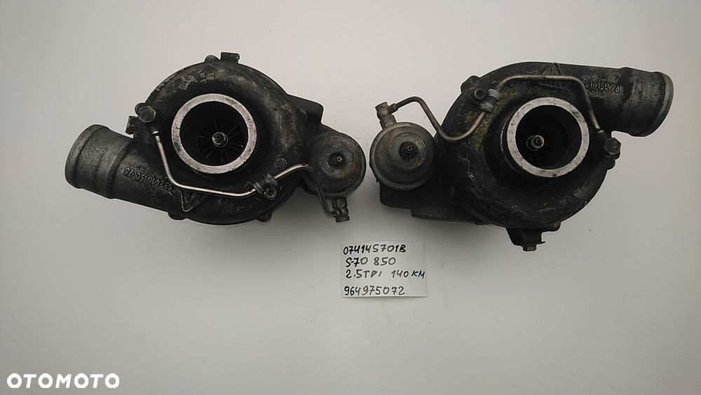 TURBINA 2.5 TDI 2.5 D 140KM VOLVO 850 S70 074145701B 964975072 - 5