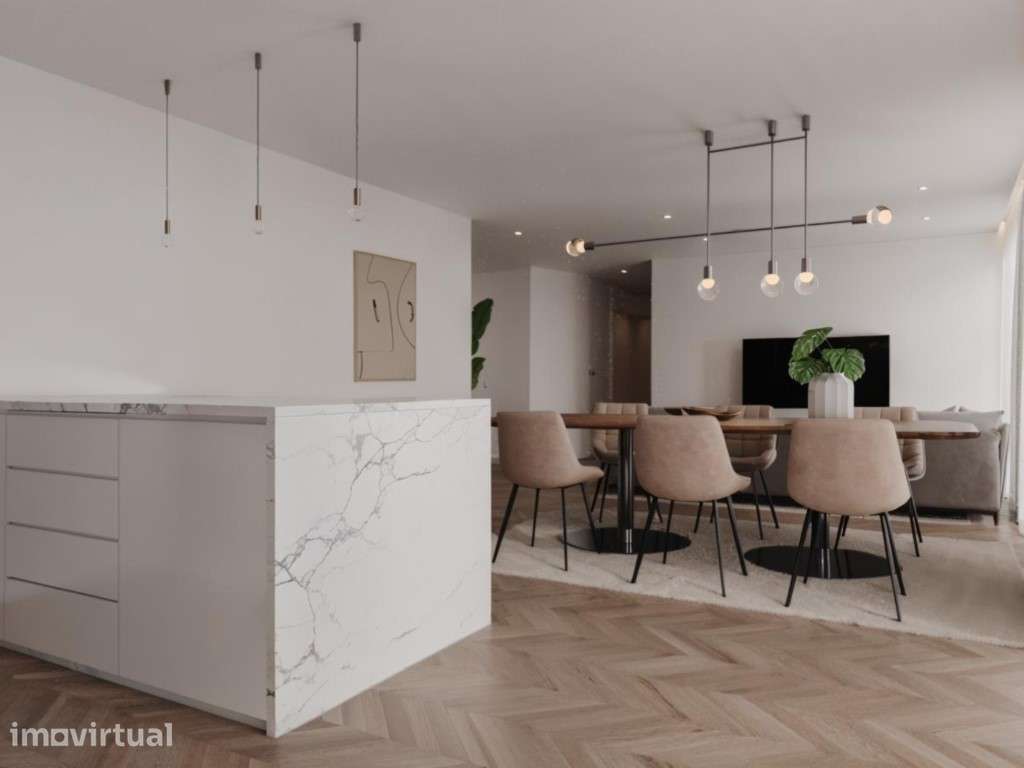 Apartamento T1 novo, com varanda e parqueamento, em Matosinhos. - Grande imagem: 2/26