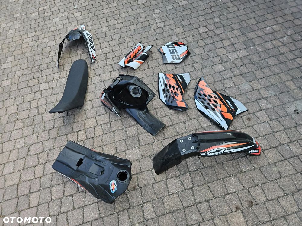 KTM EXC SX SXF 2007-2011 KOMPLET PLASTIKÓW OWIEWKI SIEDZENIE BUDA BAK AIRBOX NADWOZIE RESTYLE LIFT - 3