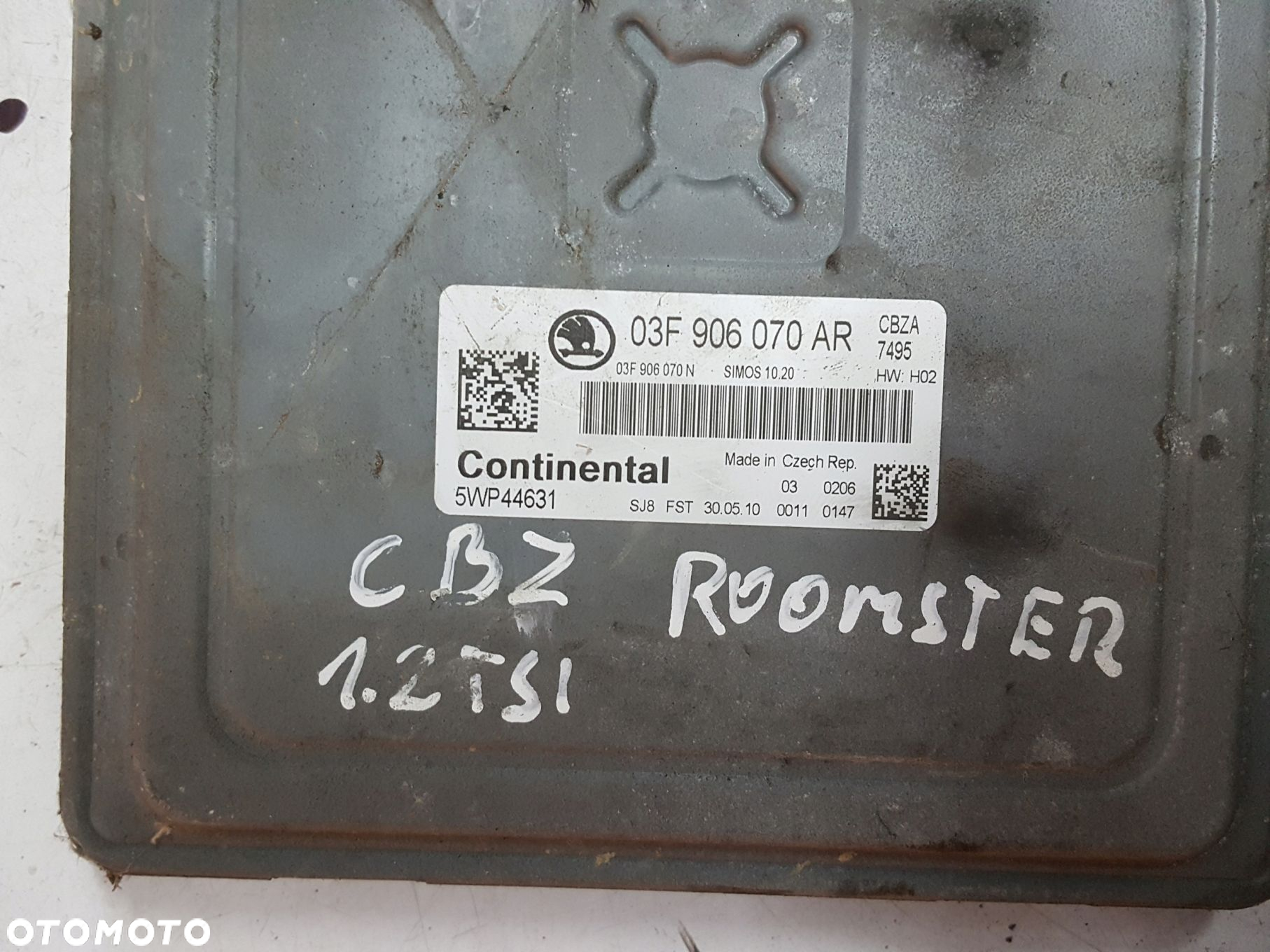 SKODA ROOMSTER LIFT 1.2 TSI CBZ KOMPUTER STEROWNIK SILNIKA 03F906070AR - 2