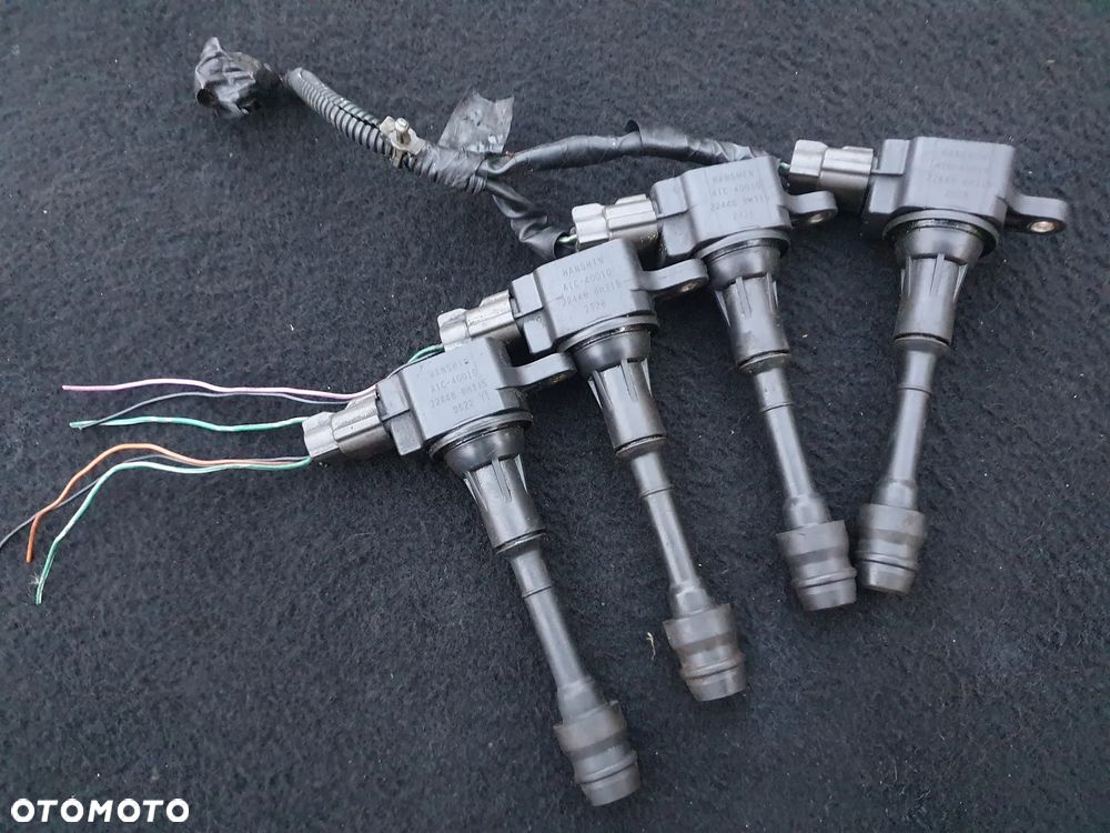 CEWKI ZAPŁONOWE NISSAN PRIMERA P12 2.0B 224488H315 XTRAIL T30 KOMPLET 4SZT + WTYCZKI INSTALACJA - 1